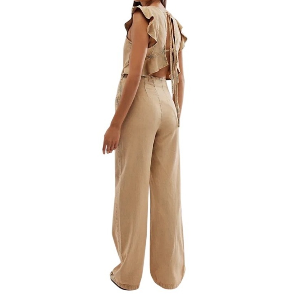 Stylish Tan Jumpsuit - Picture 6 of 14